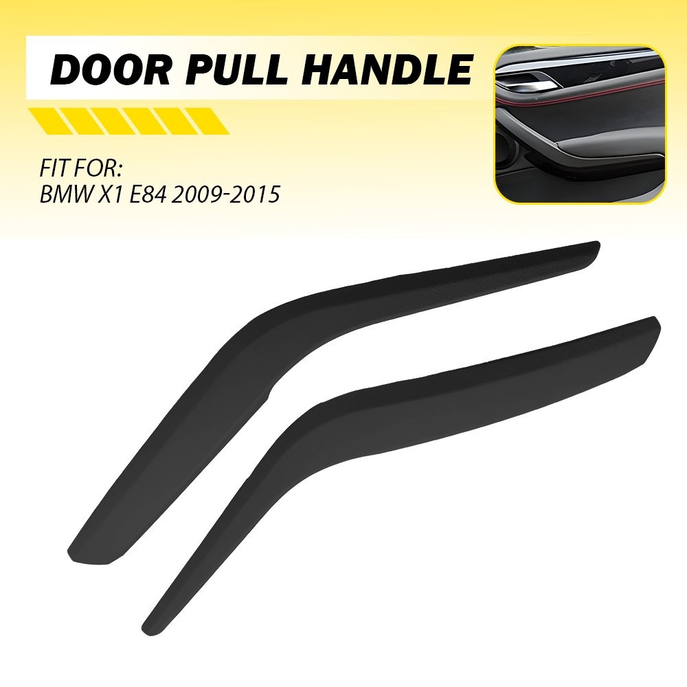 2PCS Inner Handle Interior Door Panel Pull Trim Cover For BMW X1 E84 2009-2015