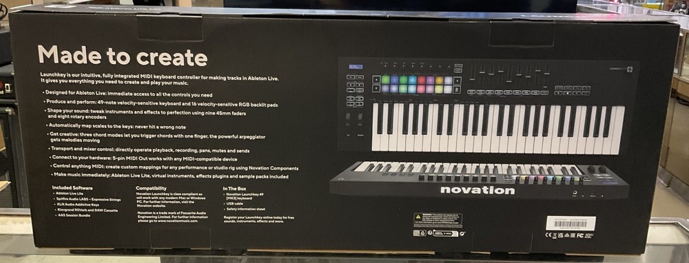Novation Launchkey 49 MK3 Midi Controller Keyboard with Ableton Live Integration