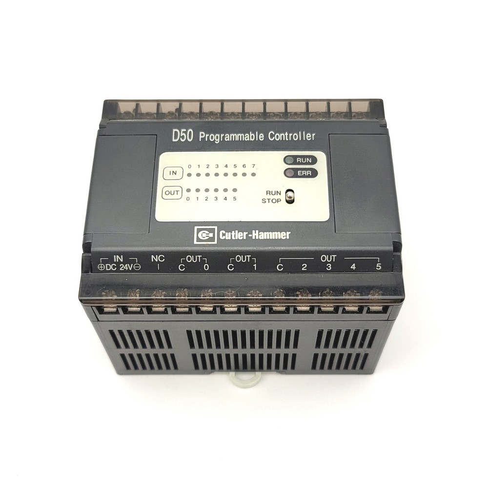 Cutler Hammer D50DCD14 D50 Programmable Controller 24VDC 8 Inputs, 6 Outputs