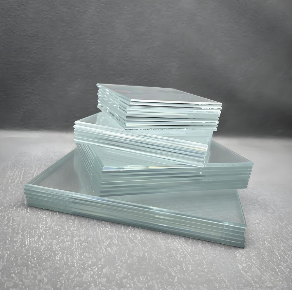 2PC Laboratory Microscope Working Stage HD Engraved Glass Board 3MM Thickness