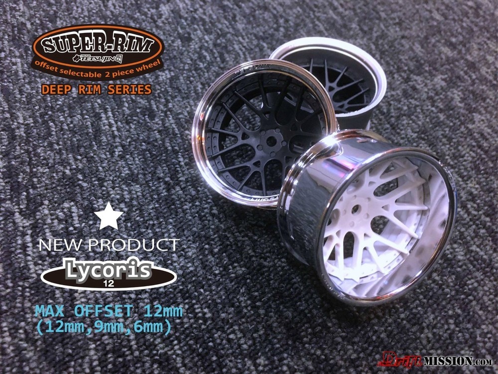 Tetsujin Wheels LYCORIS Inserts Adjustable Offset 3-6-9mm -WHITE- (4) PC TT-7601
