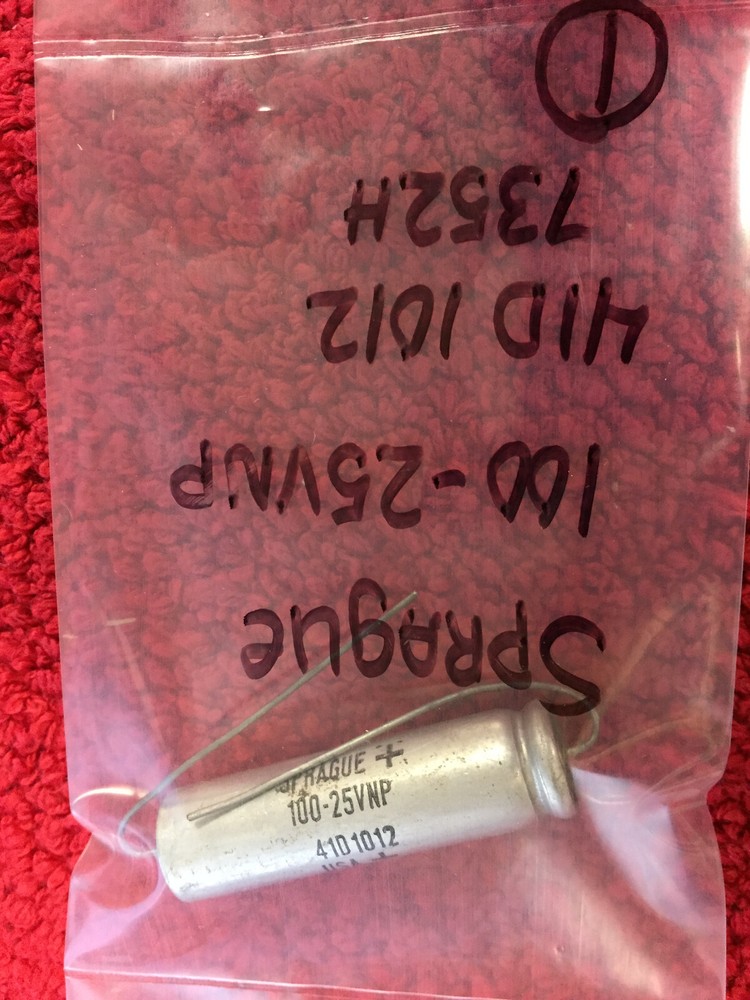 SPRAGUE 100-25VNP  41D1012  CAPACITOR