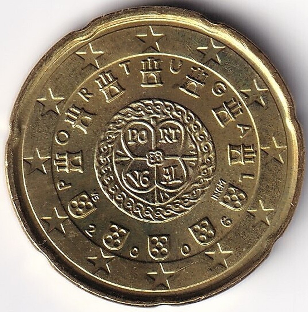 20 Cent Coin Portugal - 2006