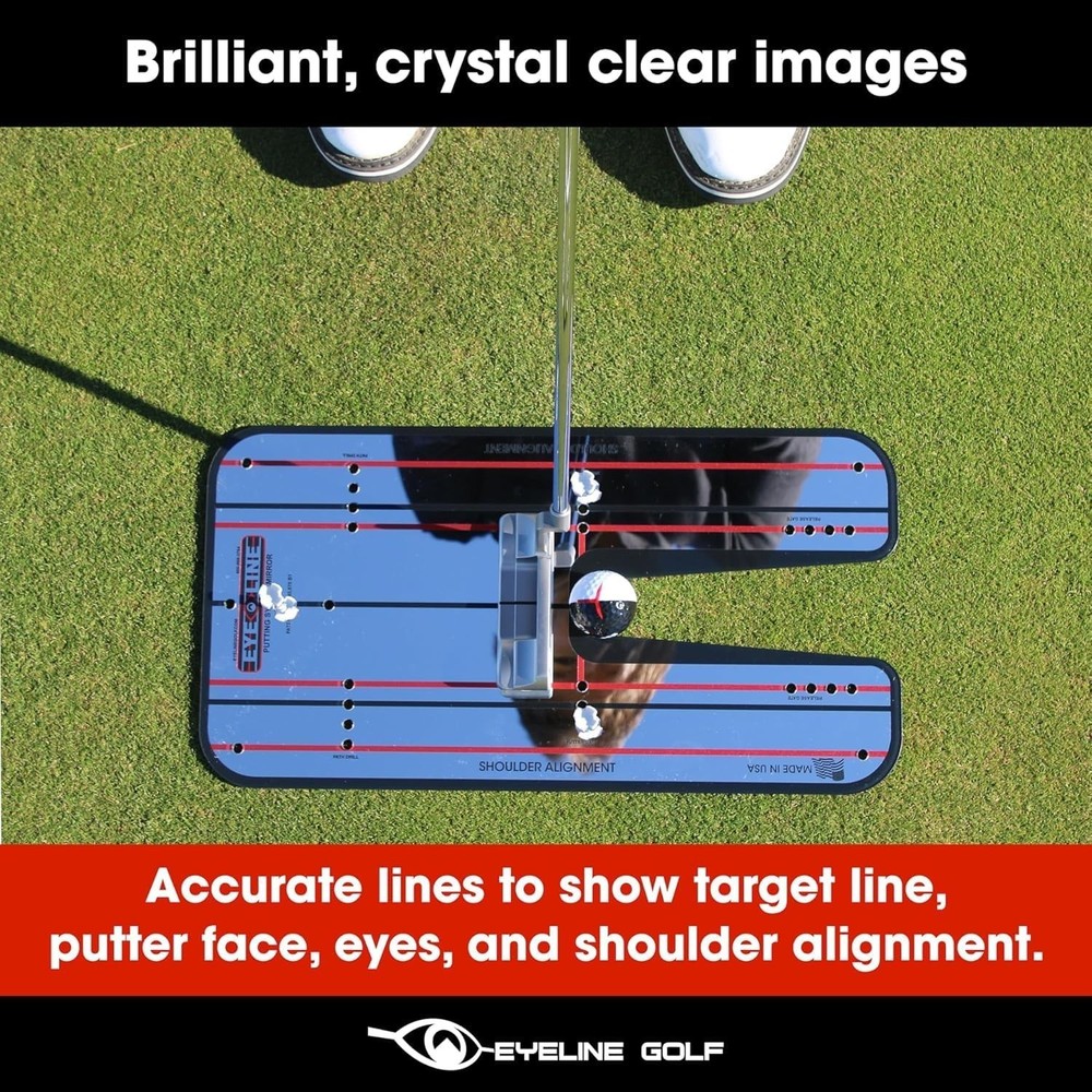 Portable Alignment Mirror for Golf - Perfect Your Stroke and Technique!