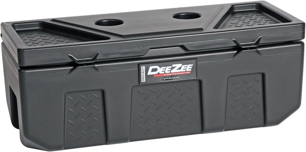 Versatile Poly Plastic Tool Box - 3.6 Cu Ft, Lightweight with Security Features
