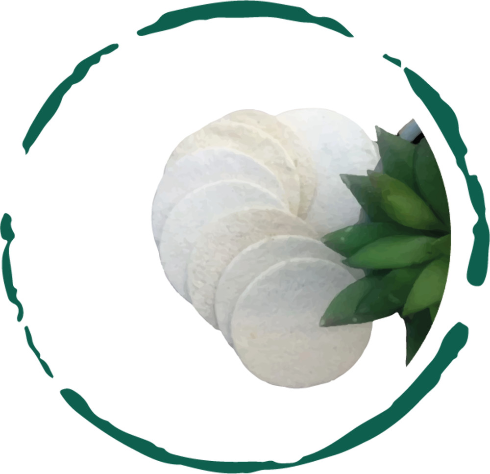 10-Pack Natural Loofah Pads