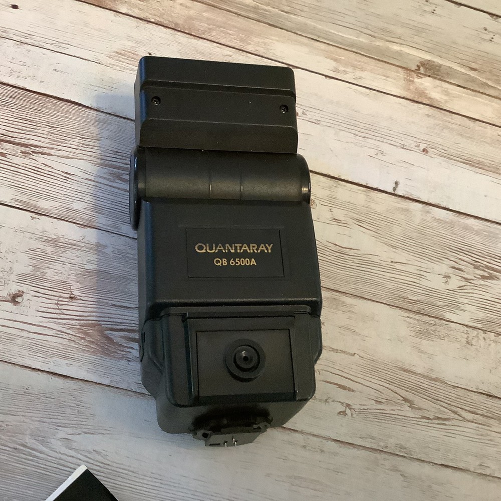Quantaray Camera Flash Model QB-6500A Shoe Mount Manual