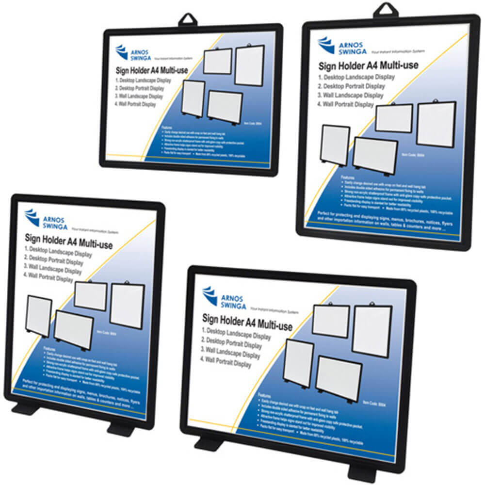 Swinga Multi Use Attractive Sign Holder A4 Strong Non Acrylic Shatterproof Frame