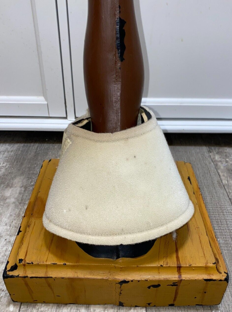 MEDIUM PRO EQUINE WHITE BELL BOOTS