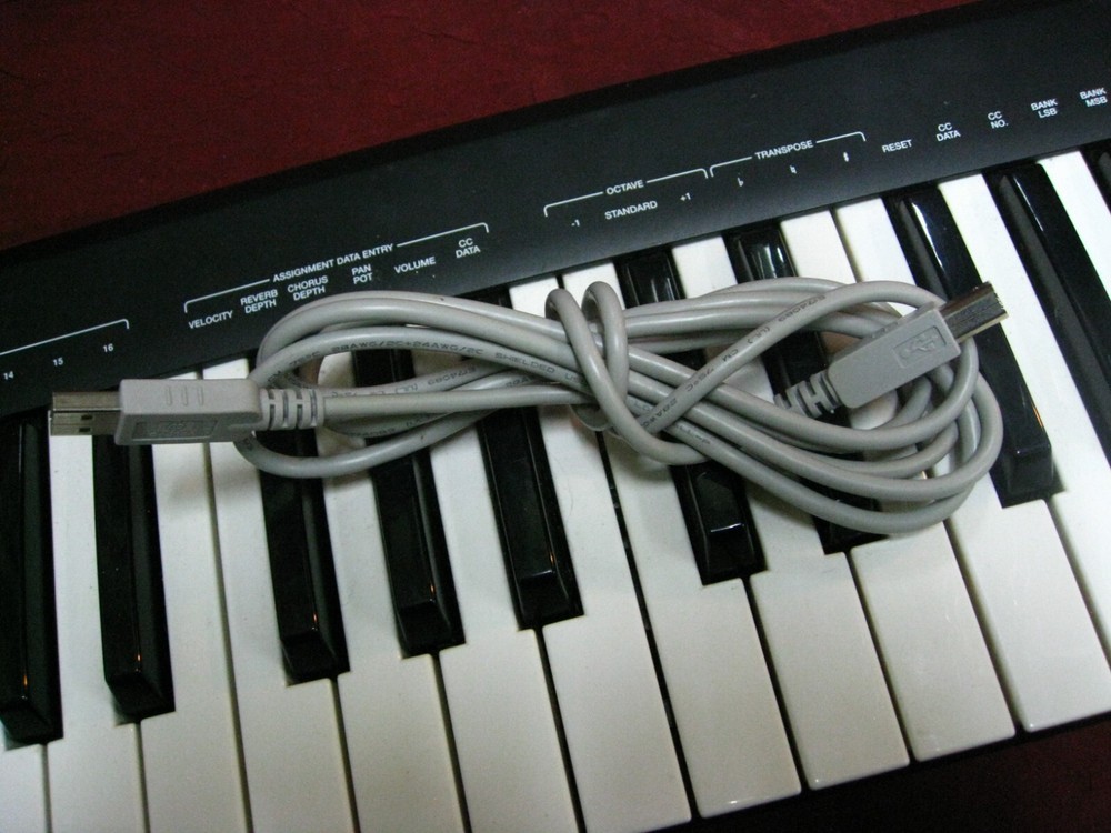 Alesis Q49 USB MIDI Keyboard Controller USB Cable Included Tested Works