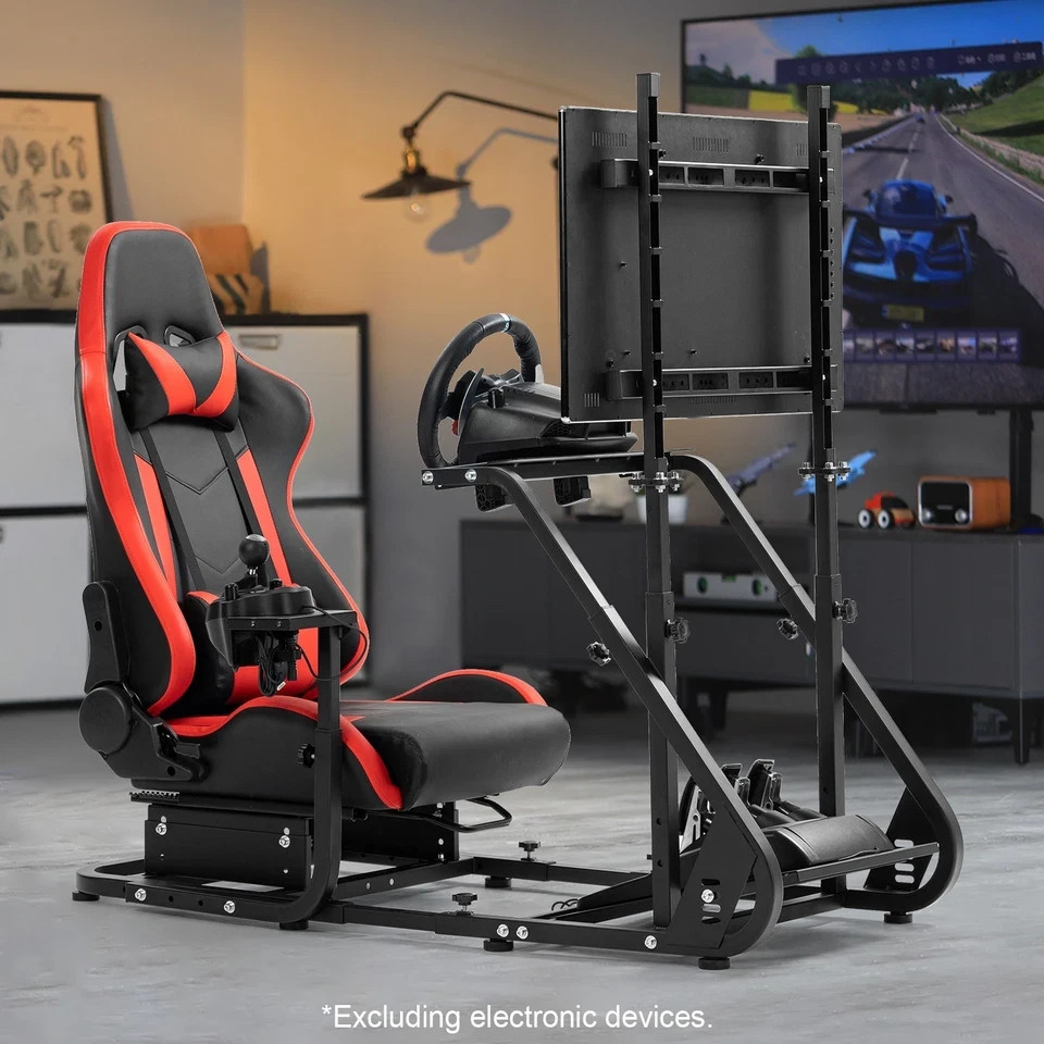 Marada Racing Simulator Cockpit Sim Stand Fit Logitech G923 G29 Thrustmaster