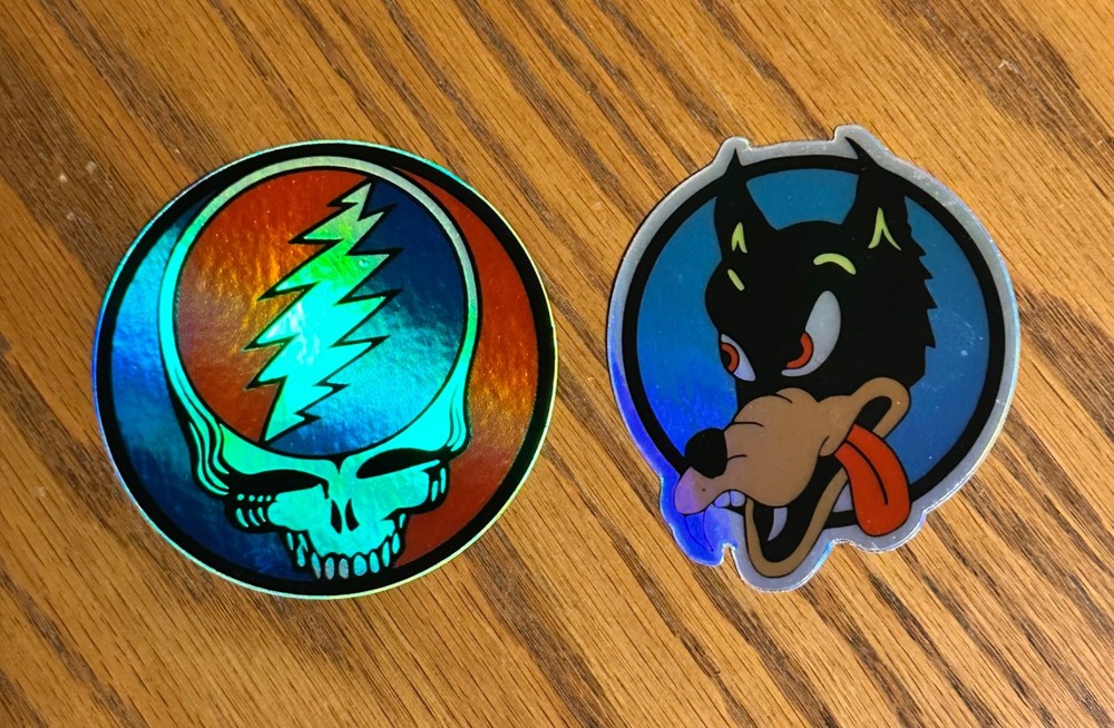 NEW! Grateful Dead - 3” Prismatic Sticker Four Pack