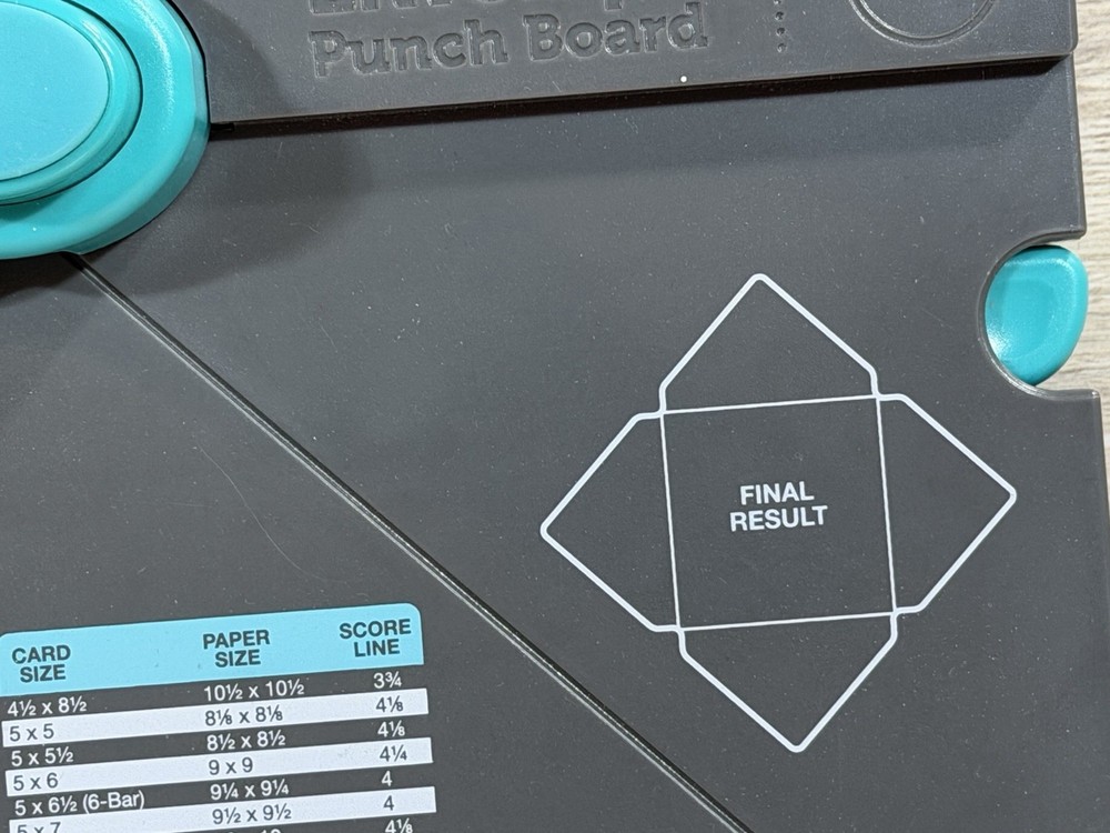 Envelope Punch Board used to create custom envelopes.