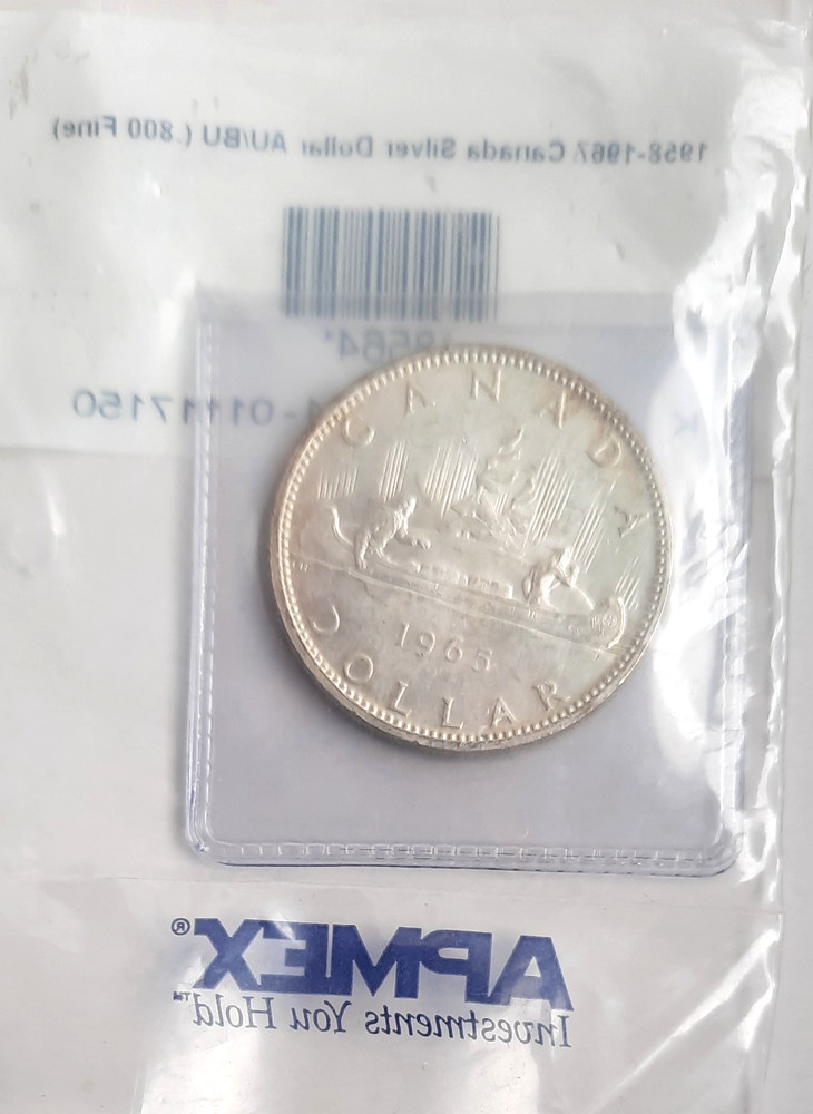 1965 Canada Silver Dollar – AU/BU – 80% Silver