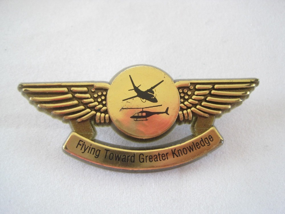 Flying Toward Greater Knowledge Wings Pinback 2 1/2"