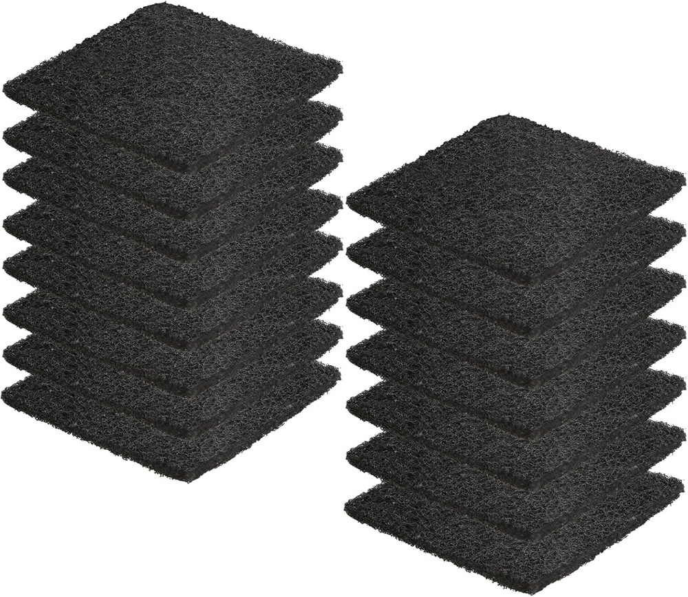 Kitchen Compost Bin Charcoal Filter Ceramic Pail Activated Carbon, 15 Pieces Set