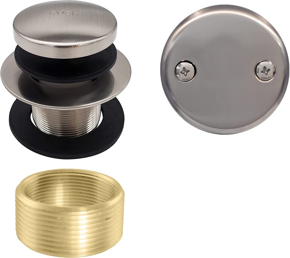 Westbrass Universal Fine or Coarse Thread Replacement Tip-Toe Strainer Drain