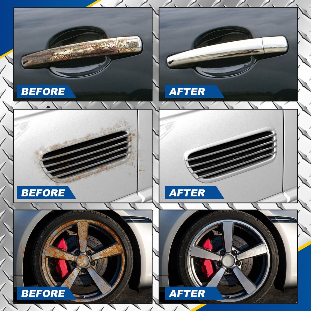 Auto Iron Powder Rust Remover Spray - Advanced Stain Cleaner for Rust Removal