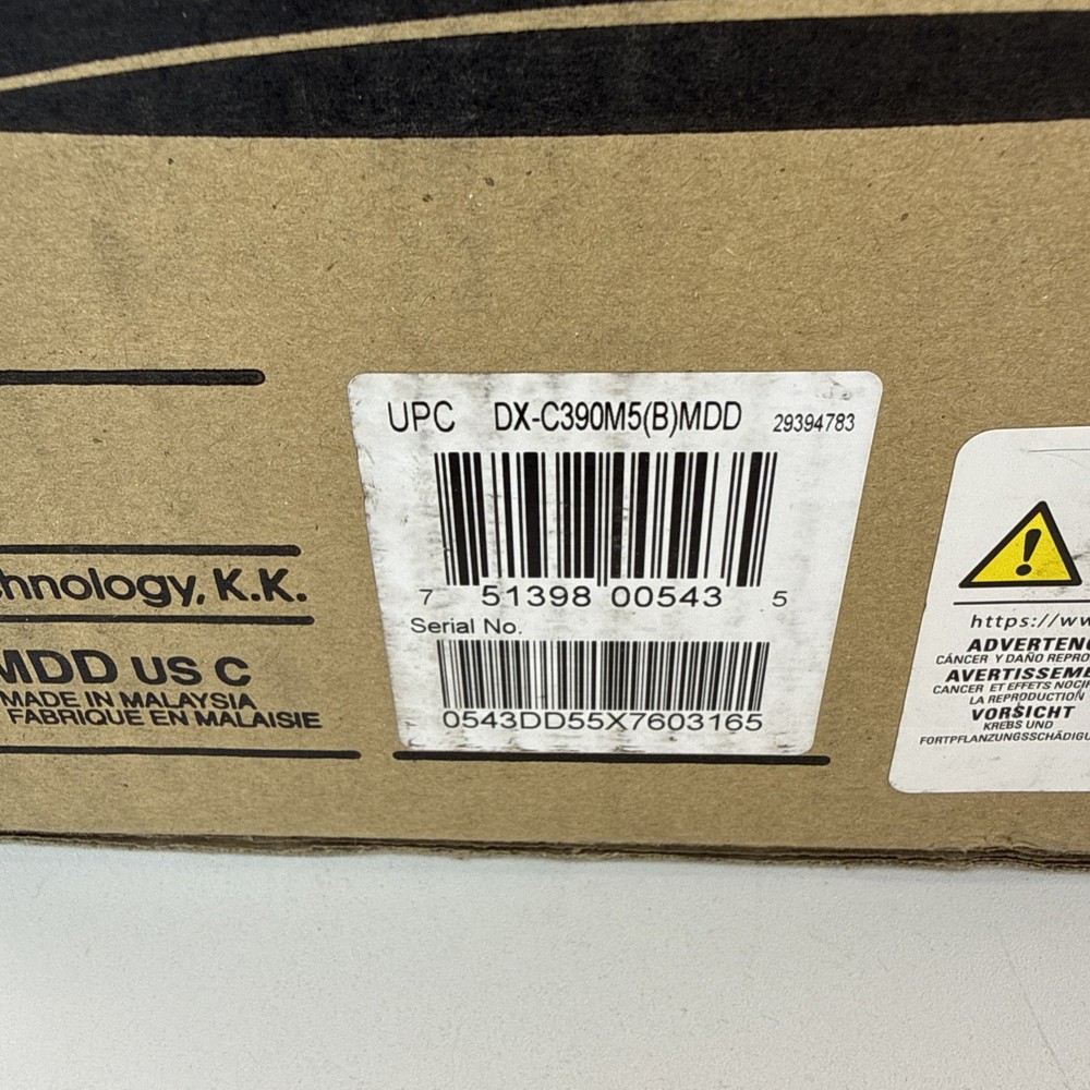 Onkyo 6-Disc Changer DX-C390 CD Player Black