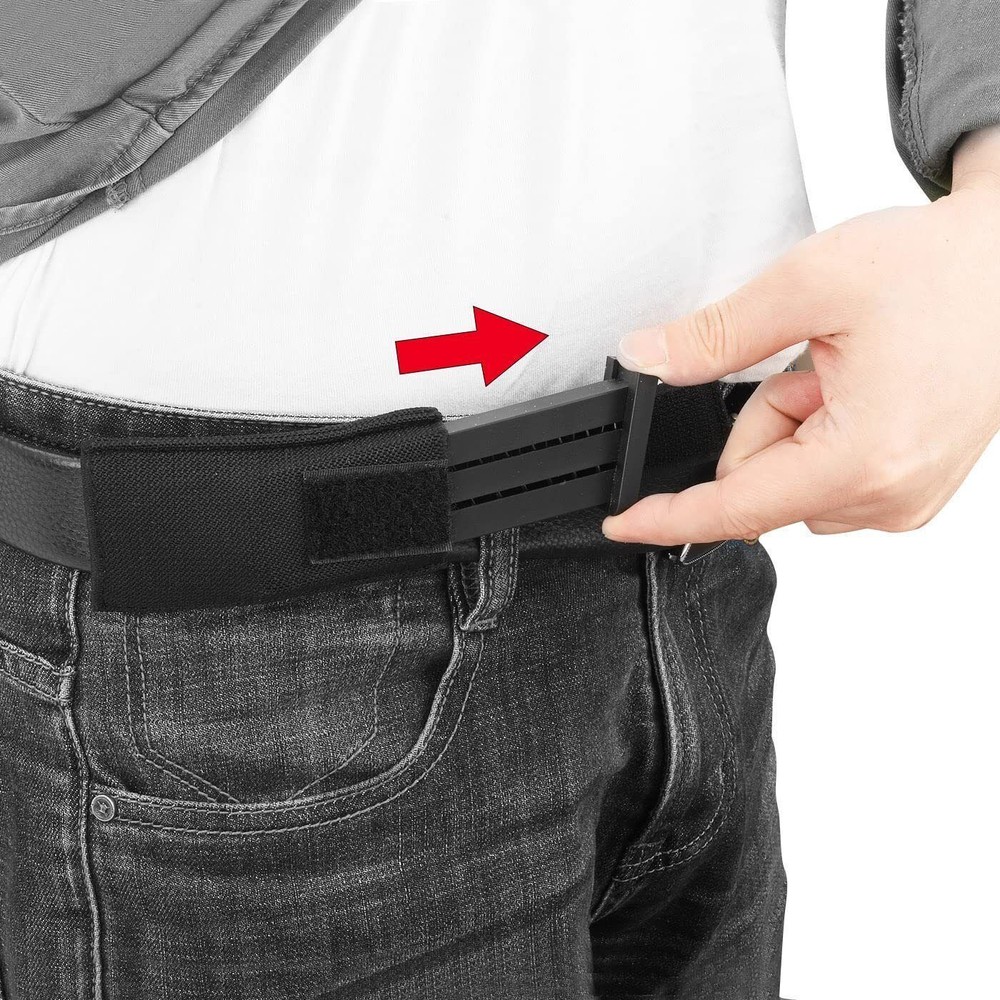 Adjustable Horizontal Magazine Holster Molle Open Top Elastic Single Mag Holder