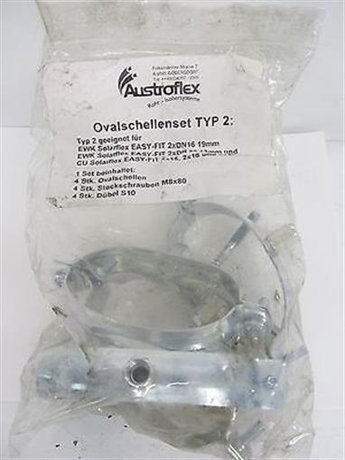 Austroflex Ovalschellenset TYP2 - EWK Solarflex Easy-Fit 2XDN16/DN20