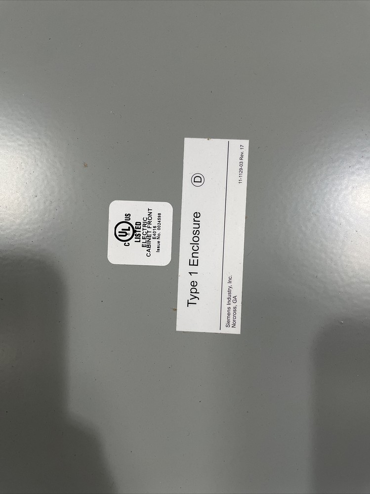 (C) Siemens E4016 S44H Type 1 Enclosure Electric Cabinet Front Hinged⚡️