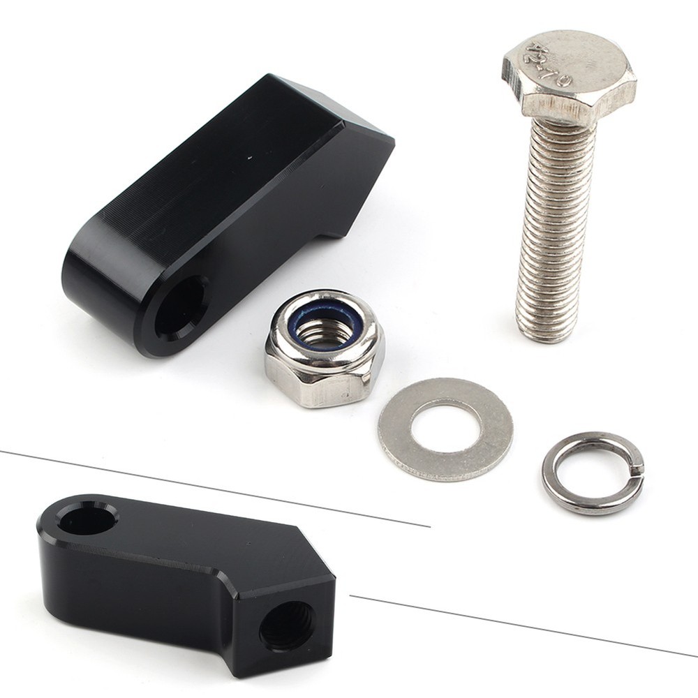 Black Headlight Mounting Block Bracket For Harley Custom Headlight Mount