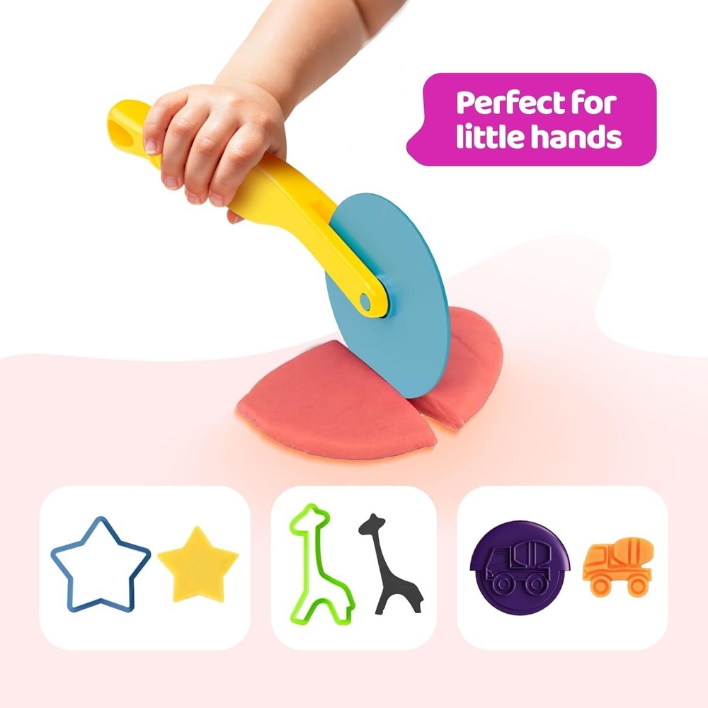 46-Piece Kids Dough Tools Set - Creative Playdough Accessories & Storage Bag