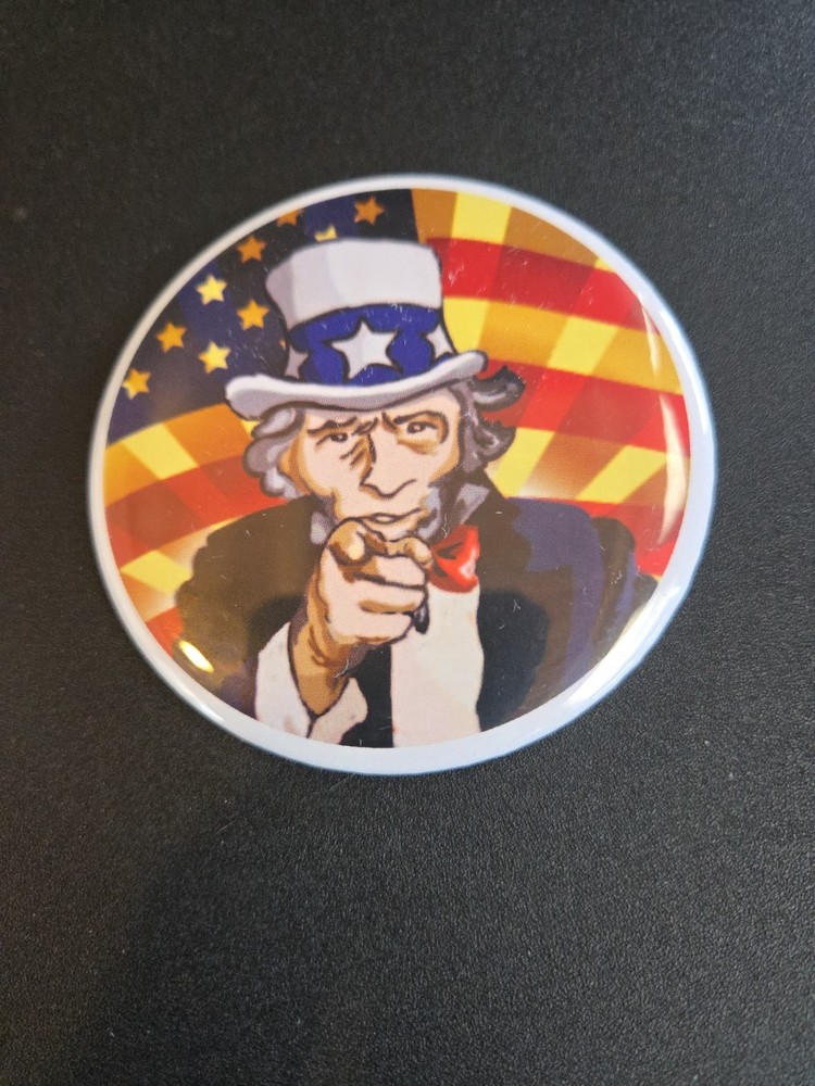 Patriotic Uncle Sam Pin
