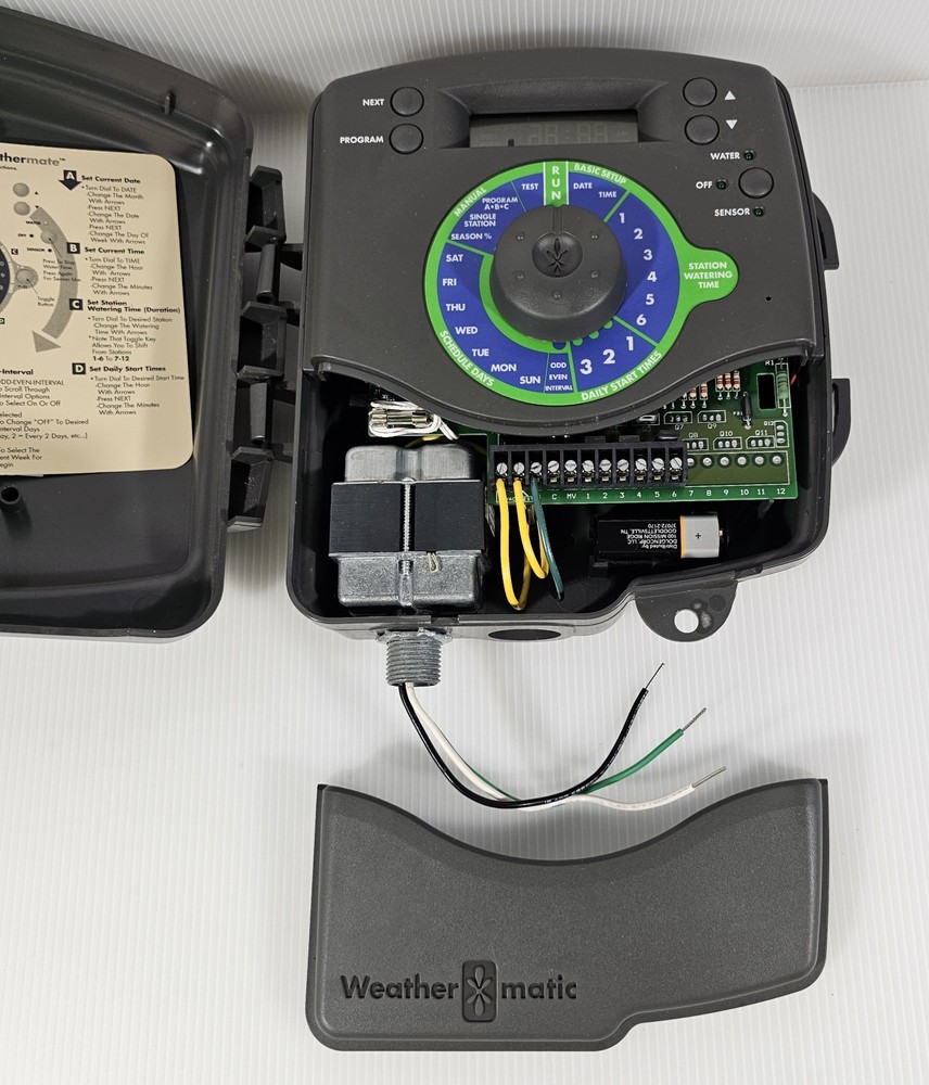 Weathermatic WM6-0 Outdoor 6 Zone Automatic Irrigation Controller Programable