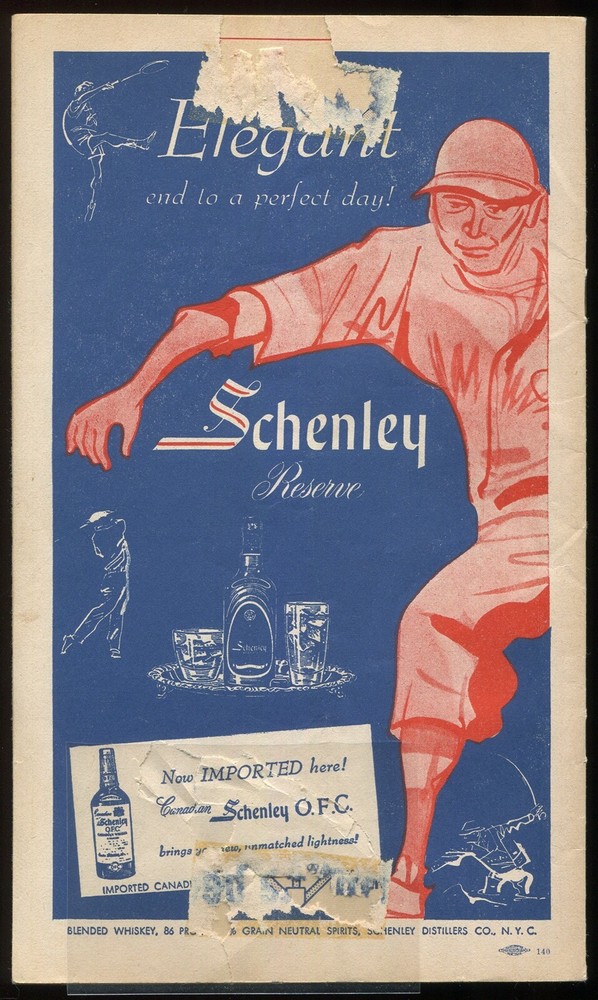 1955 Boston Red Sox Scorecard & Program - Fenway Park