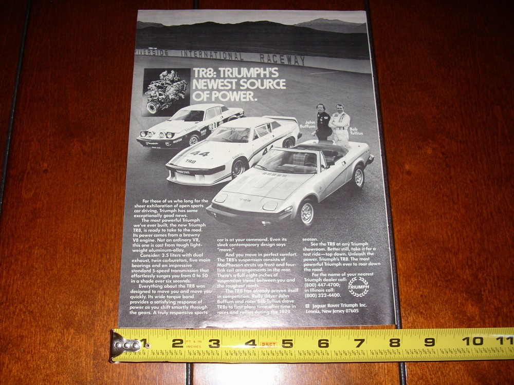 TRIUMPH TR8 ORIGINAL AD