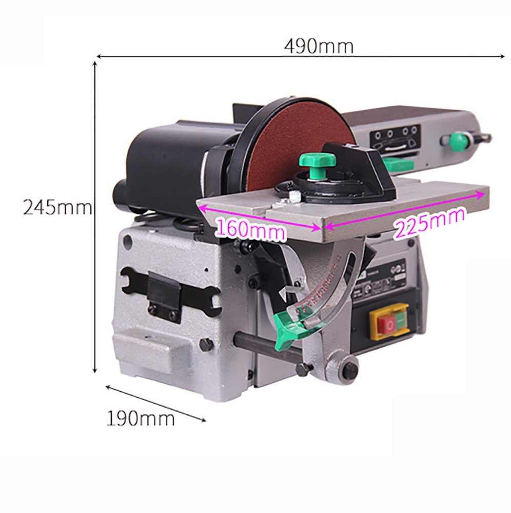 220V Electric Flat Table Polisher Constant Angle Sharpening Machine Belt Sander
