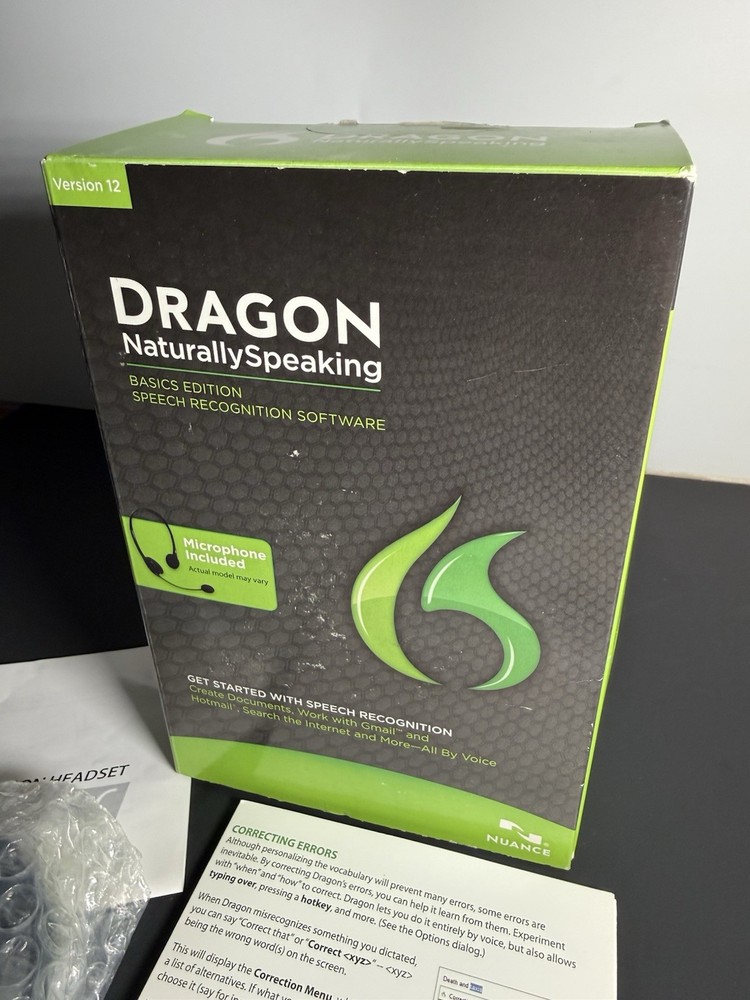 Nuance Dragon Naturally Speaking Version 12 Basics Edition - Speech Recognition
