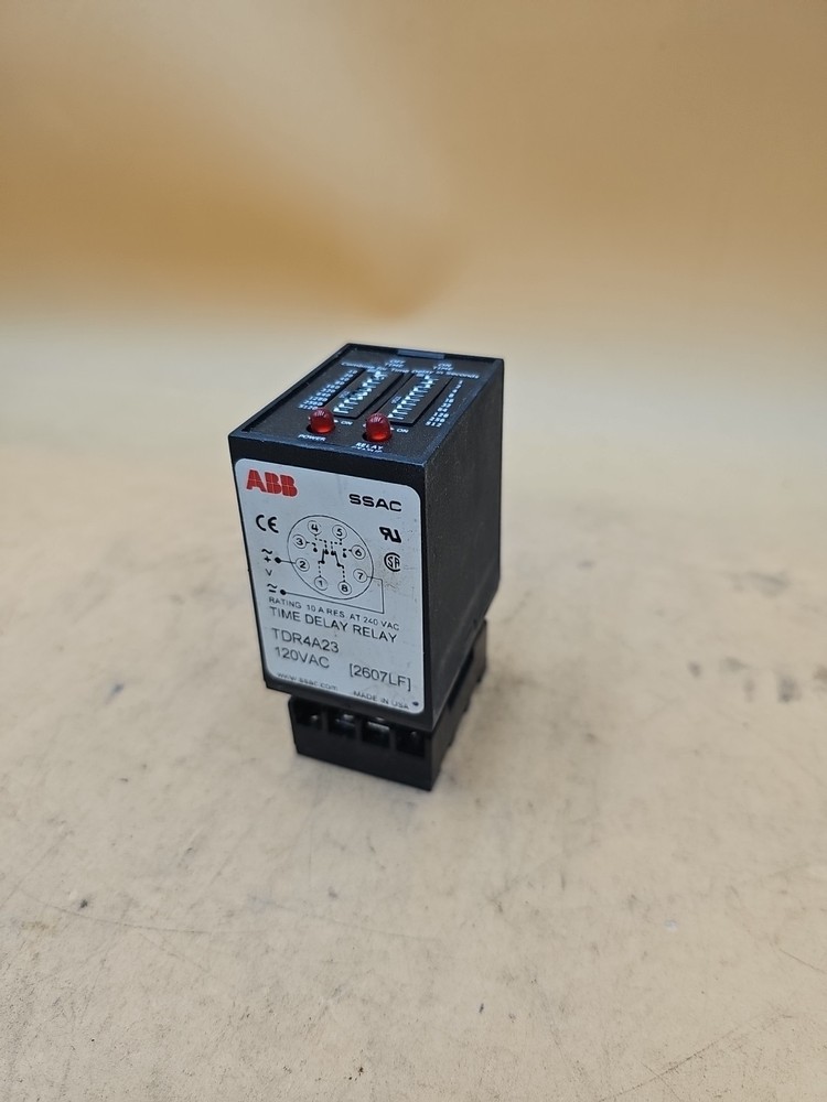ABB SSAC TDR4A23 Time Delay Relay. 120VAC