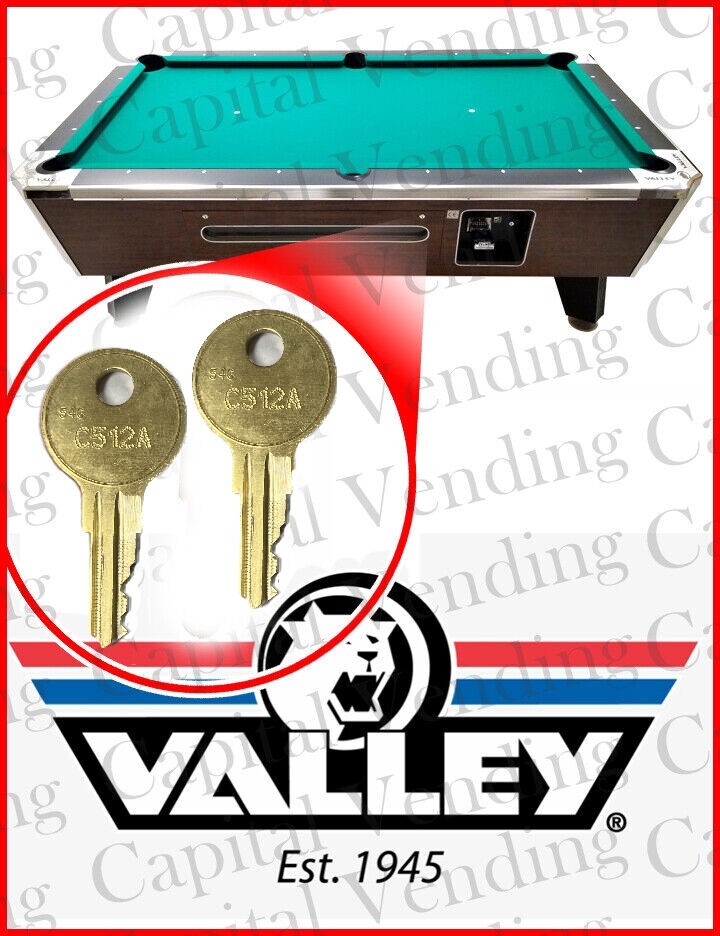 Valley Pool Table #C512A key or replacement lock with key - you select