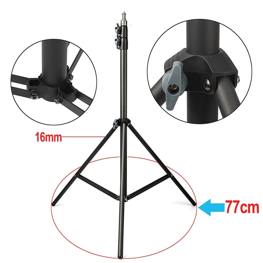 Adjustable Max. 2m Light Stand Tripod for Studio Photo Flash LED Light