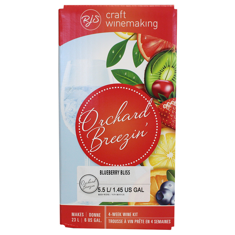 Orchard Breezin Blueberry Bliss Wine Making Ingredient Kit