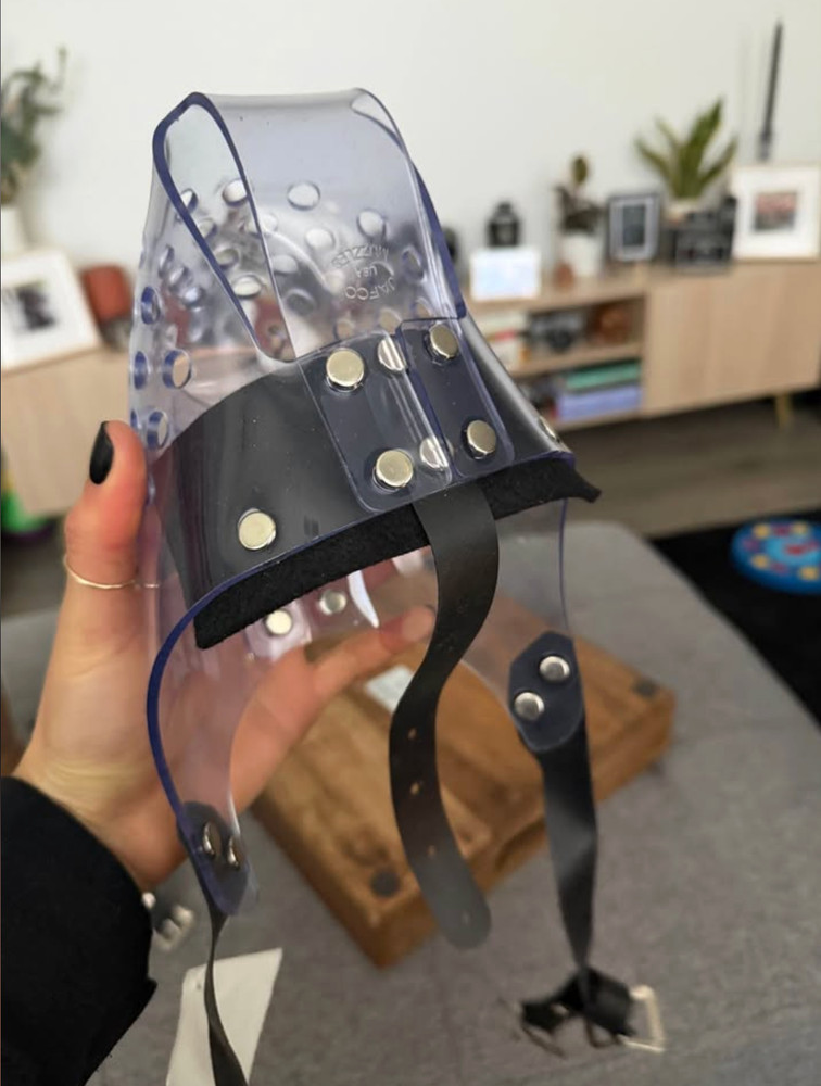 JAFCO 3 Strap Muzzle - Clear - Size 4