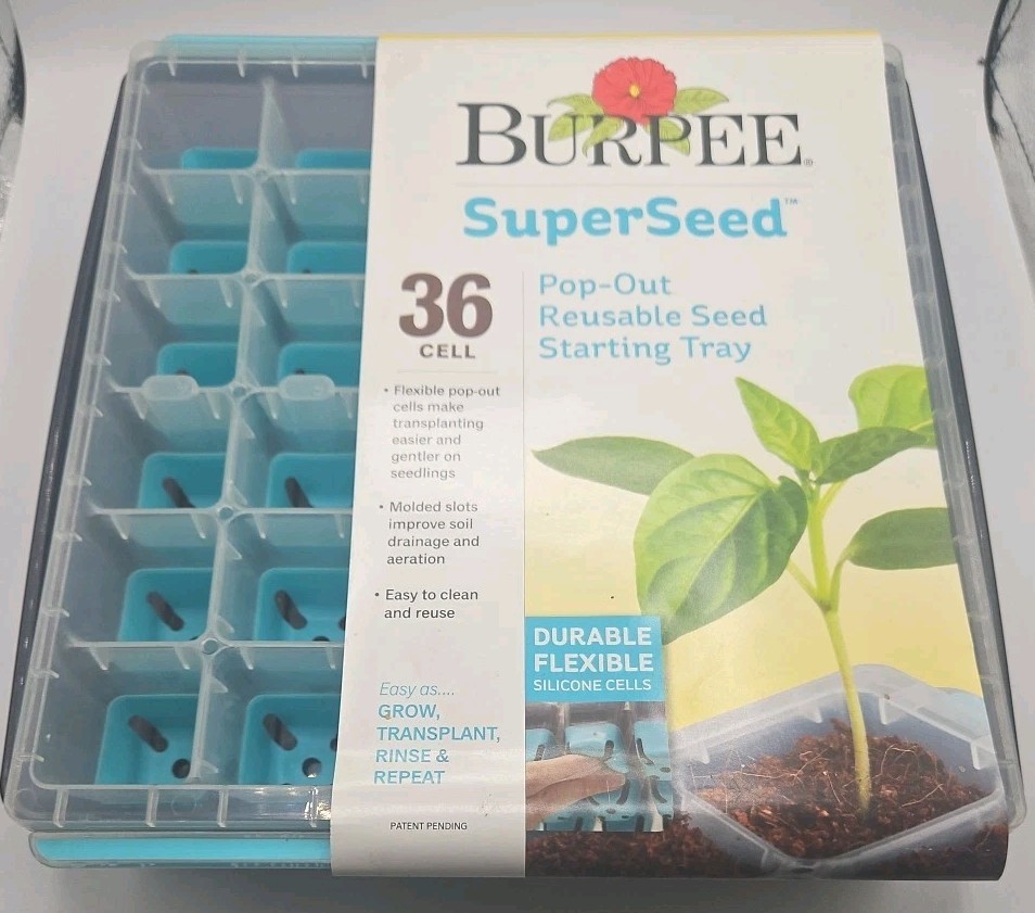 SuperSeed Seed Starting Tray 36 Cell Reusable Seed Starter Tray for Start New