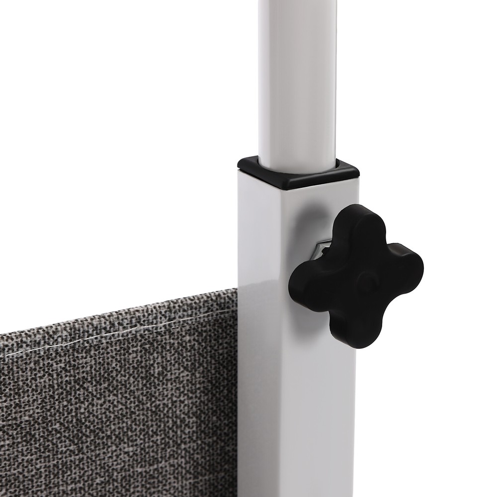 Rolling Laptop Desk Office Computer Table Adjustable Height Stand up w/ Storage