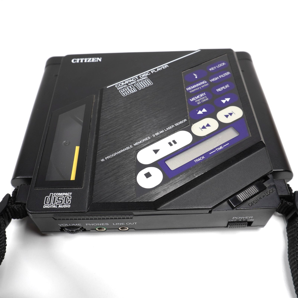 Citizen CBM 1000 Digital CD Discman Compact Disc + Battery Pack - Working!