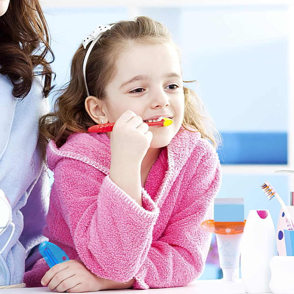 LOVEINUSA Toothpaste Tube Squeezer, 4PCS Toothpaste Squeezer Roller Tool for Bat