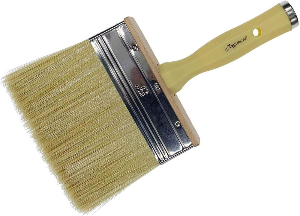 Deck Brush for Applying Stain, 5-inch Paint Brush, Medium Size for Quick Deck...