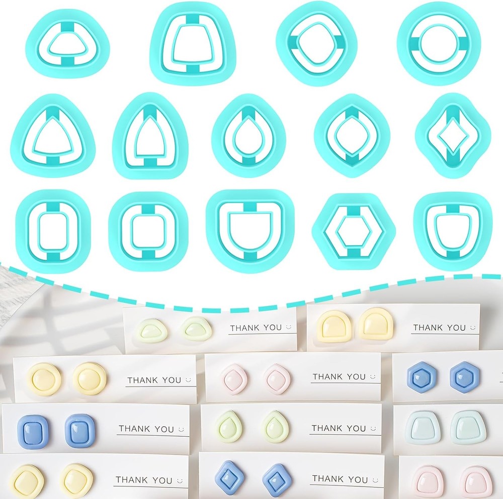 TAINSKY Polymer Clay Cutters - Frame Cutters, Boho Mini Studs Set