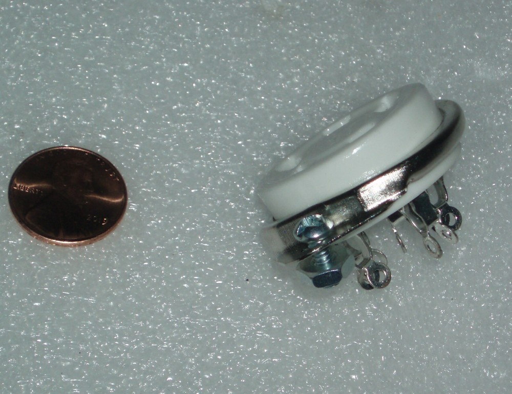 5 PIN PRONGS ceramic socket TOP mounted