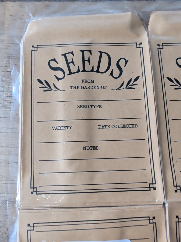 100 Pieces Seed Envelopes - Seed Packets Envelopes Self Adhesive Sealing Seed Sa