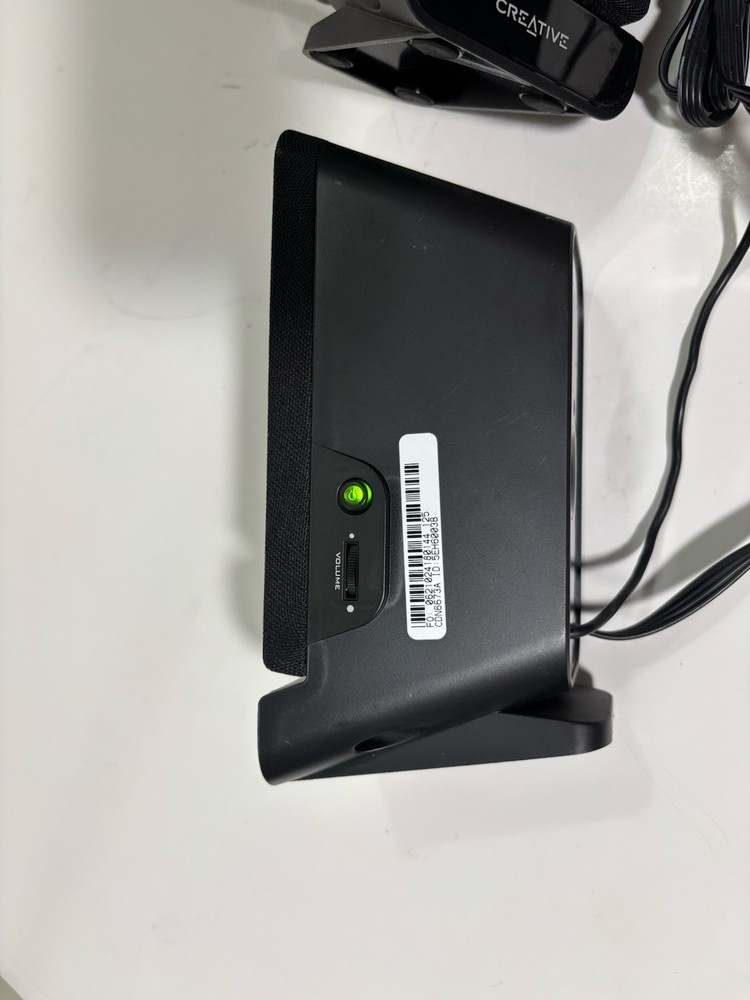 Creative A60 Twin Black Stereo Speaker System - Tested & Working