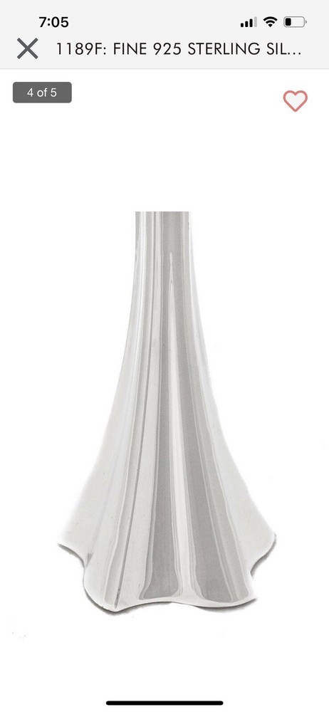 STERLING SILVER CANDLESTICKS - 1 Pair