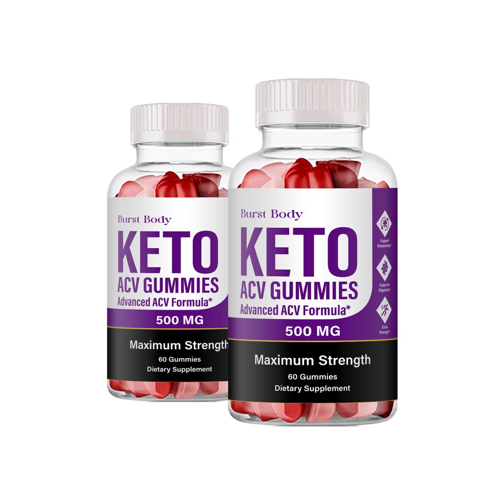 Burst Body Gummies - Burst Body Maximum Strength Keto ACV Gummies (2 Pack)